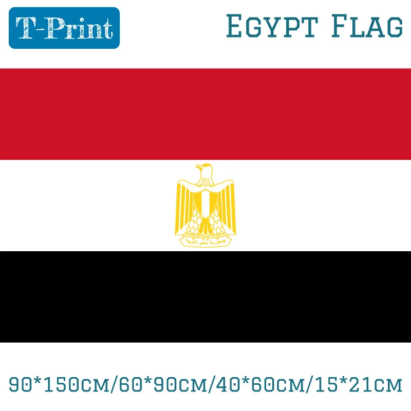 90*150cm/60*90cm/40*60cm/15*21cm Egypt National Flag Banner flag decoration National Day /Sports meeting Gift 