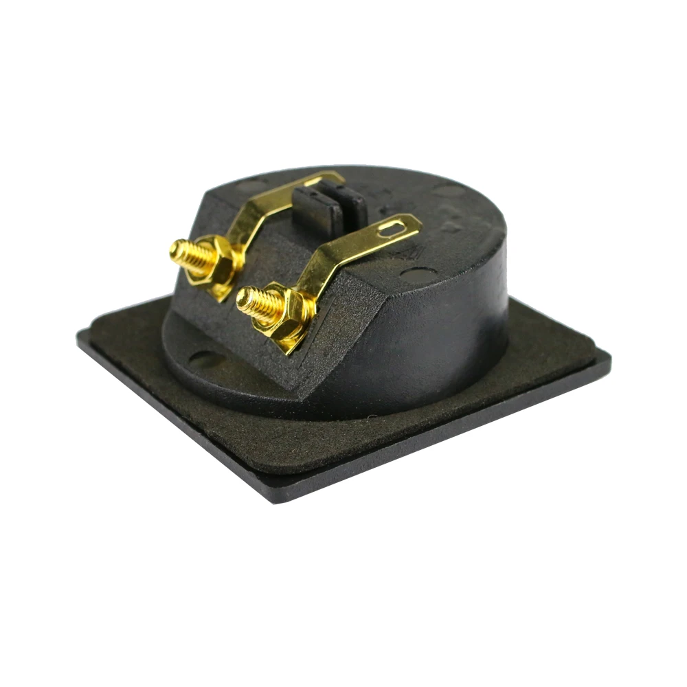 GHXAMP High-quality 2 Way Speaker Junction Box Terminal Two-speaker Terminal Wiring For Mini Speaker DIY 57*57MM 2PCS