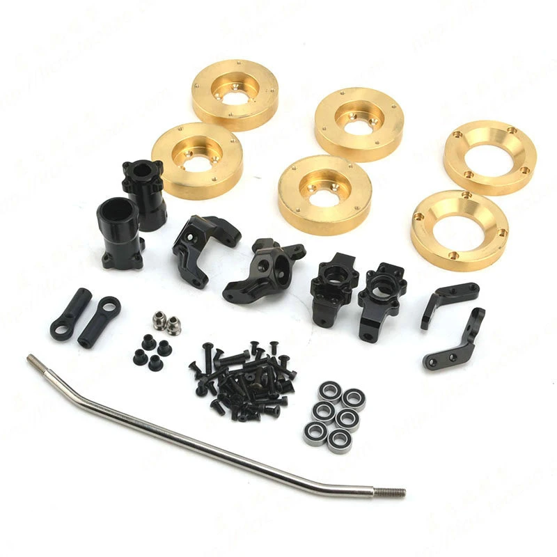 

Traction Hobby KM2 1/8 Rc car spare parts Metal C block Steering seat steering arm Rear wheel seat Brass counterweight