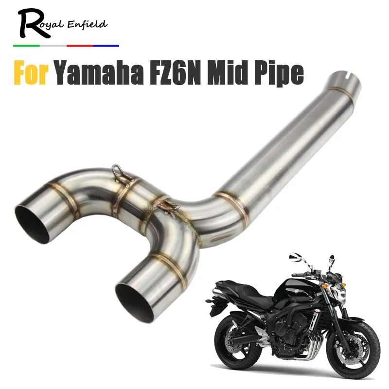 

FZ6S FZ6N Motorcycle Exhaust Muffler pipe Connecter Middle Pipe For Yamaha FZ-6N FZ-6S FZ6 Motorcycle pipe exhaust slip-on syste