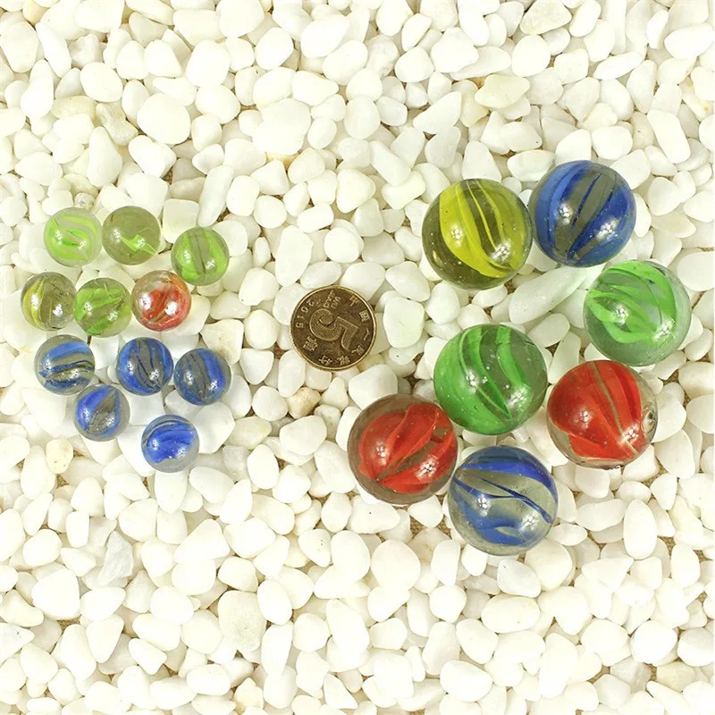 100% brand new and high quality. 14MM 50pcs Glass Marbles Glass Bead Marbles Children's Toys image 2