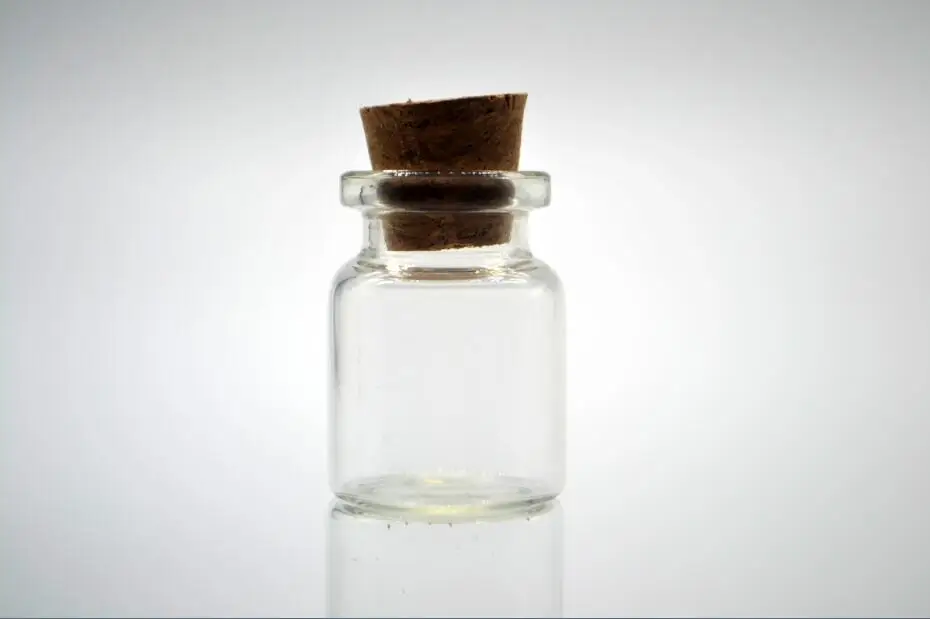 10pcs 22*30*12.5mm 5ml Glass Bottles With Cork Transparent Mini Empty Glass Vial Jars clear Stopper Glass Bottle Vials Wholesale