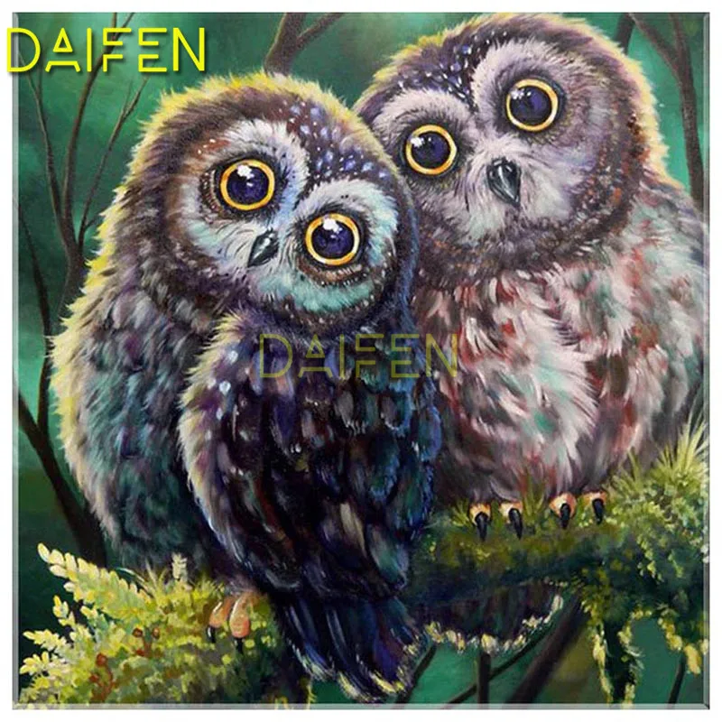 5D DIY Diamond painting Full Round Diamond mosaic Full Square Diamond embroidery Cross stitch love Refuge owls