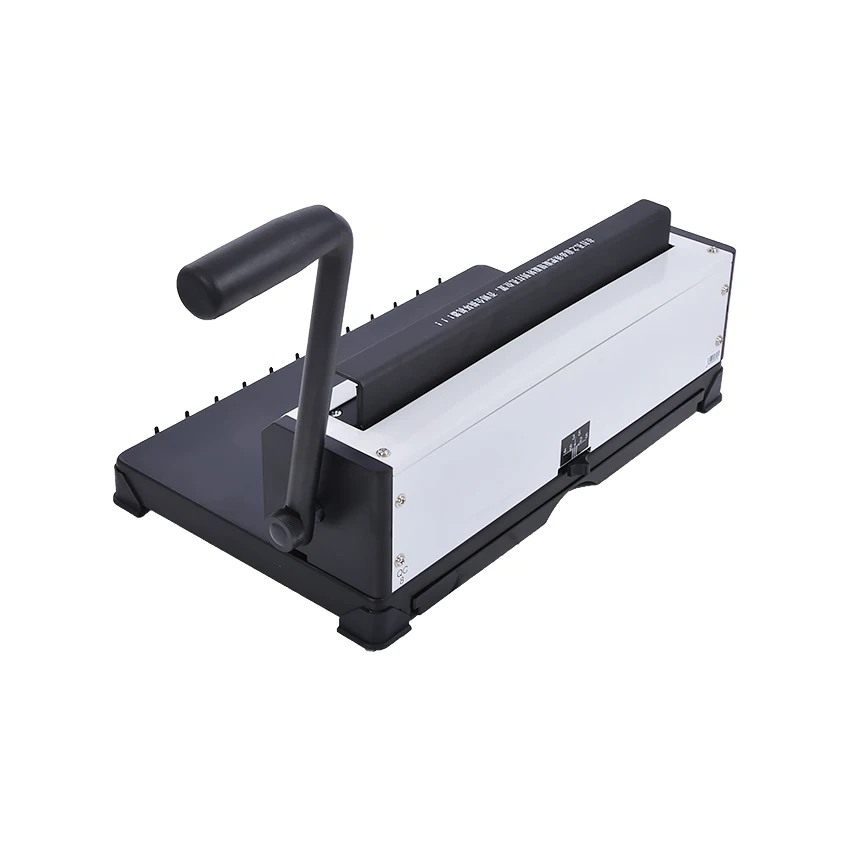 New Arrival TD-13 Double-coil Iron Ring Punch Binding Machine 34 Holes Desk Calendar Pressure Ring Binding Hole Puncher 4 * 4mm