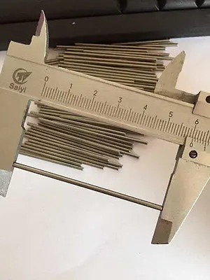

100PCS Stainless Steel Dowel Pins Silver tone 2mm series 60mm