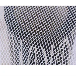 Honeycomb Mesh Fabric,Classic Black Thin Net,Multifunction for Sportswear,Pillow,Car Cushion,White Knit Lining,Apparel Cloth