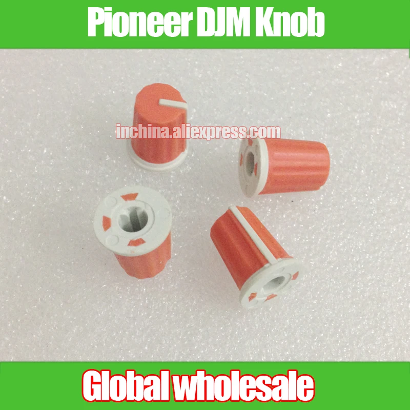 

5pcs Orange Rubber Knob / D16MM H19MM Half axle Potentiometer with indicator 270 degrees playing disc players EQ