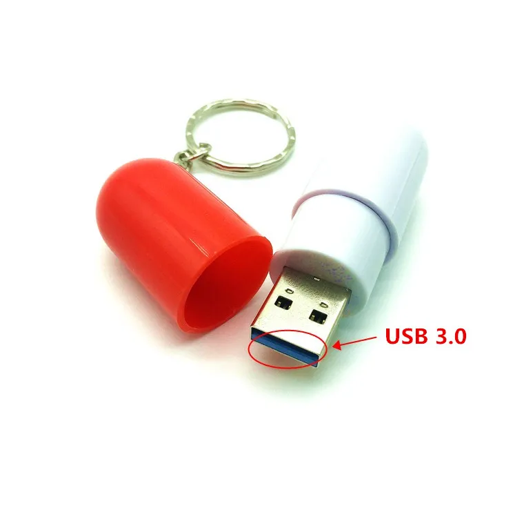 Memoria USB 3,0 de alta velocidad, pendrive con forma de píldora, 4GB, 8GB, 16GB, regalo creativo