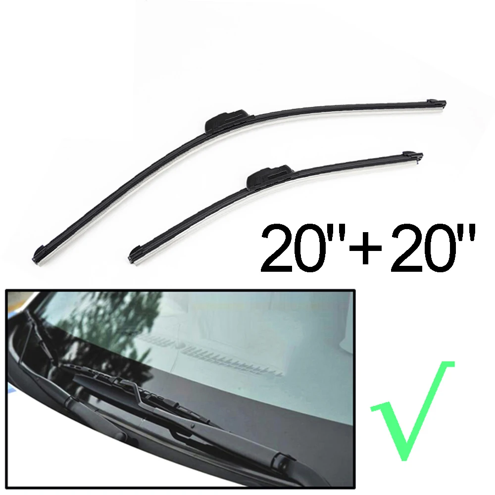 Erick\'s Wiper Front & Rear Wiper Blades Set Kit For Dacia Renault Duster 1 2013 - 2016 Windshield Windscreen Window 20\