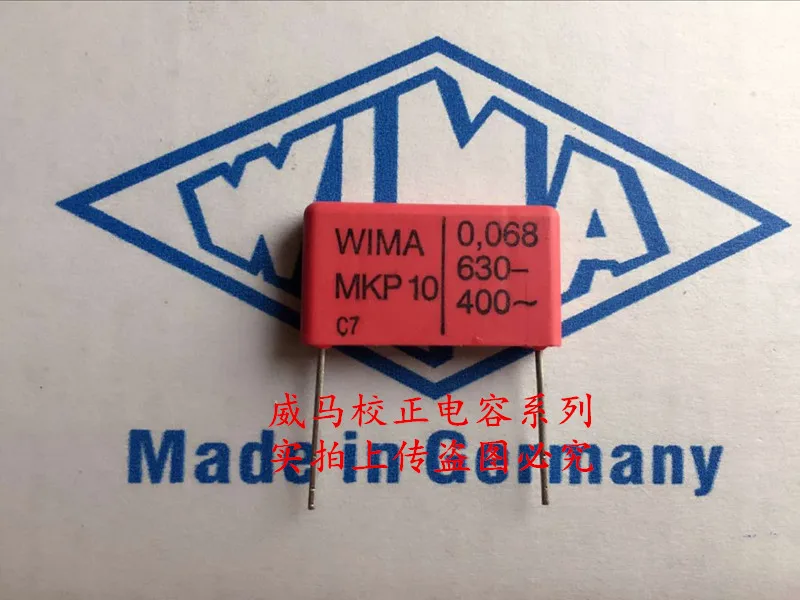 

2020 hot sale 10pcs/20pcs German capacitor WIMA MKP10 0.068UF 630V 683 630V 68nf P: 22.5mm Audio capacitor free shipping