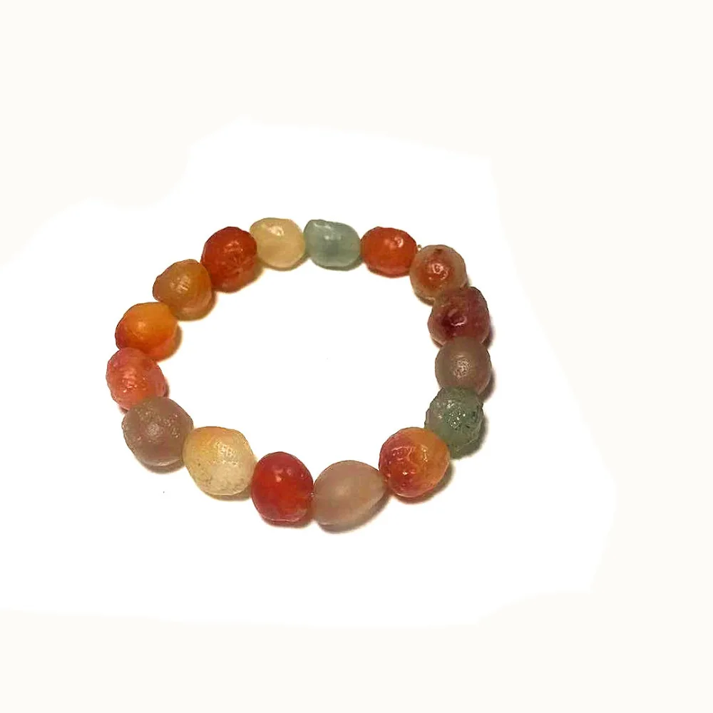 Sand desert Gobi beach natural agate multiple colour shape stone bead string bracelet ladies jewelry Free Shipping