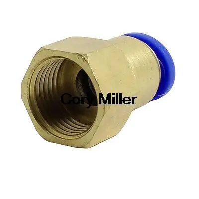 19mm Female Thread Quick Coupler Connector for 12mm Inner Dia Tube