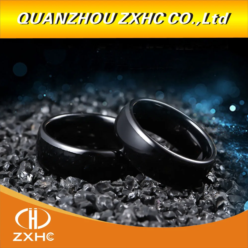 T5577 or UID chip RFID Black Ceramics Smart Finger rewrite Ring 125KHZ/13.56MHZ Wear for Men or Women