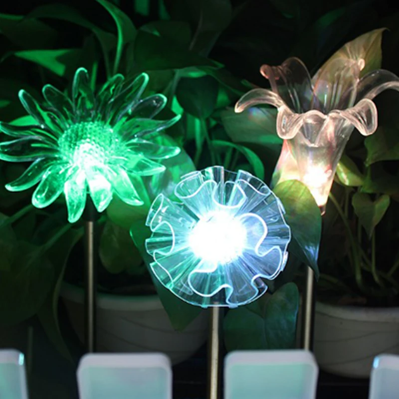 

RGB LED Solar Garden Light Outdoor Waterproof For Garden Decoration Dandelion mushroom Modern path Lawn Solar Lamp Decor