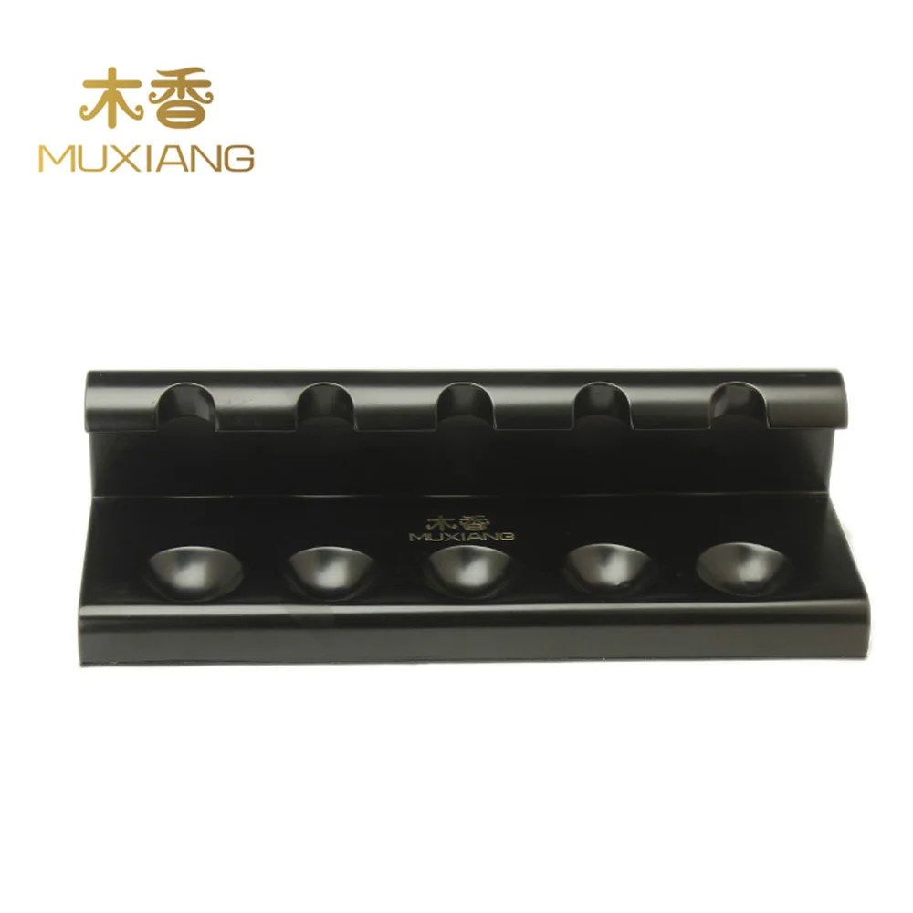 MUXIANG Pipe Accessories Solid Wood One-pieces Vertical Type 5 Pipe Racks Wooden Smoking Pipe Types Stands Holder  fa0004-54