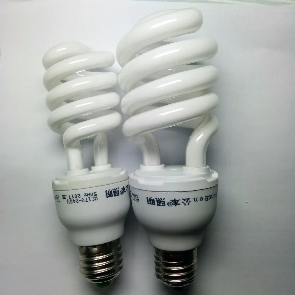 AC170-240V E27 40W 15W lampada a risparmio energetico con tubo a spirale Lampadina fluorescente