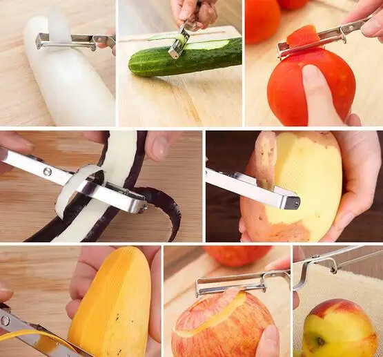 Fashion Hot Stainless Steel Cutter Vegetable Fruit Apple Slicer Potato Peeler Parer Tool