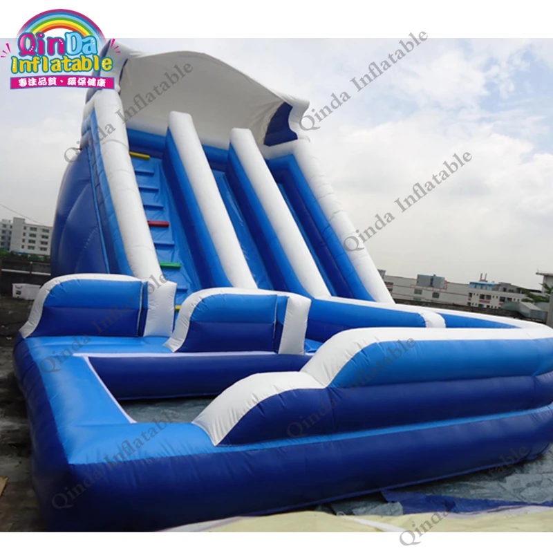 Factory Price Ourdoor Kids Inflatable Water Slide With Pool