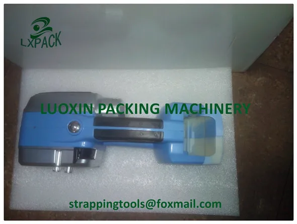 Battery powered plastic strapping tools for narrow plastic strapping bander for mobile strapping applications <=16mm