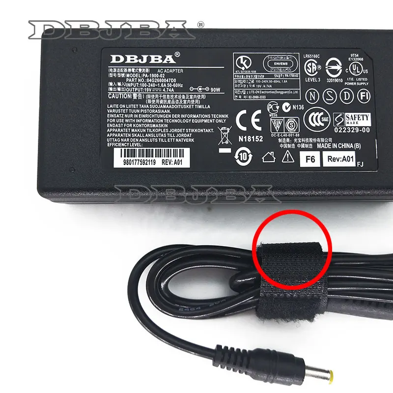 Para Acer Aspire 4740G 4749 4552G 4738ZG 4535 4810T 4820 4330 4630 4730ZG 4720ZG 4743 19V 4.74A adaptador para ordenador portátil cargador de 90W