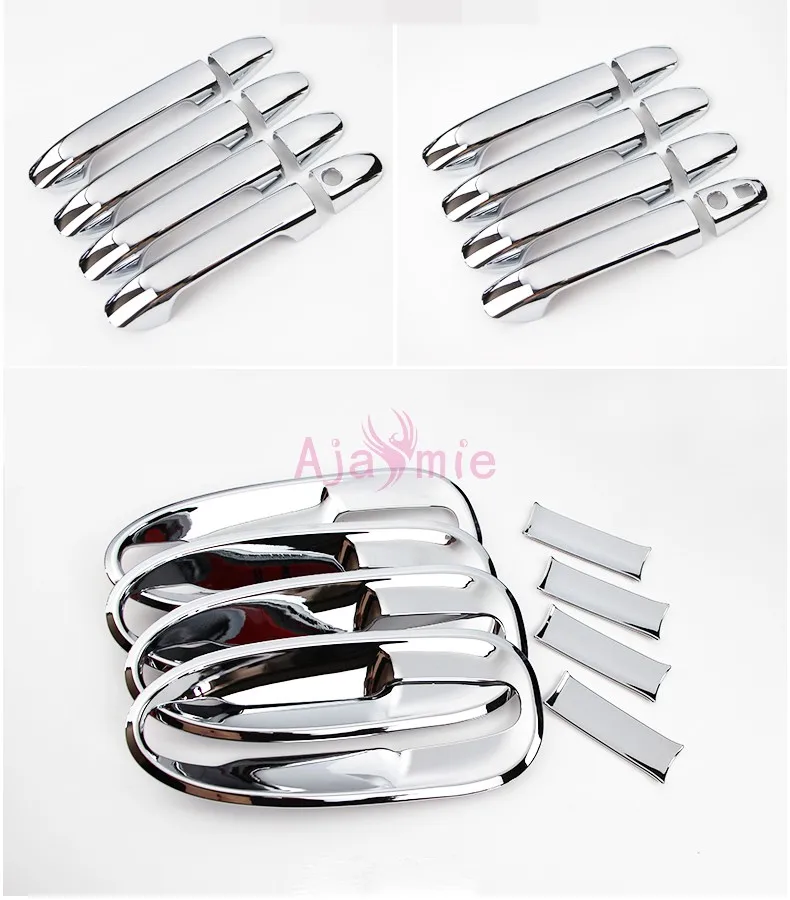 Chrome Car Styling 2014-2018 Door Handle Cover and Bowl Insert Trim Plate For Mercedes Benz Vito V Class V260 W447 Accessories