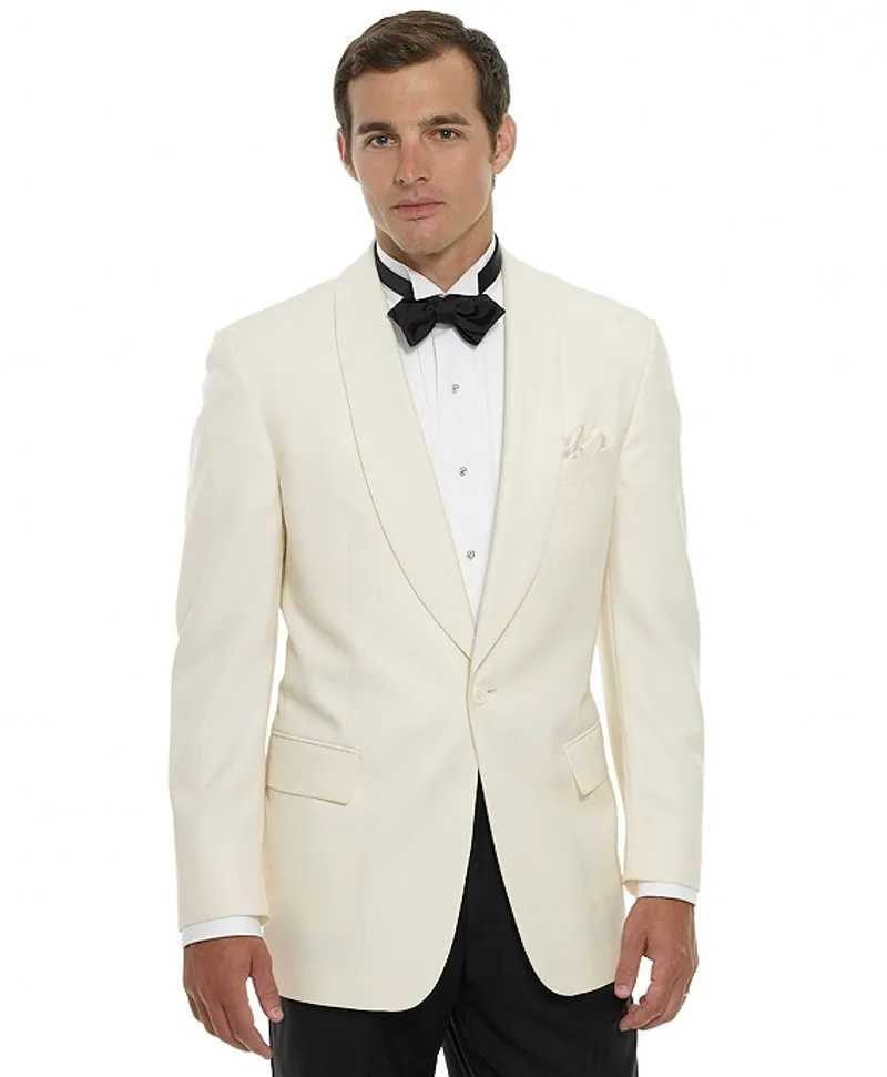 

New Style Groomsmen Shawl Lapel Groom Tuxedos One Button Men Suits Wedding Best Man (Jacket+Pants+Tie+Hankerchief) B837