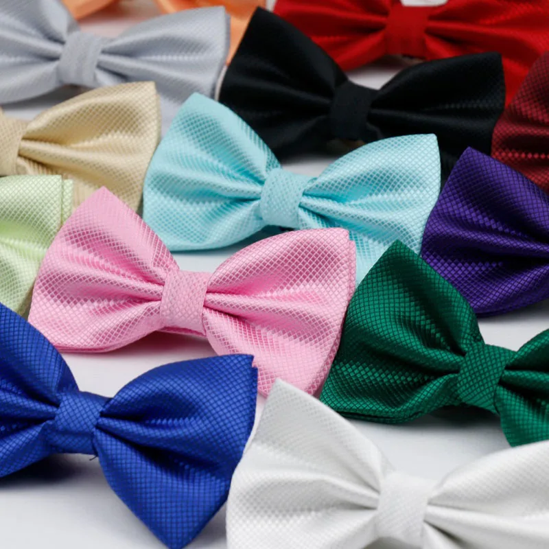 Heren Volwassen Bowtie Klassieke Mode Bruiloft Formeel Satijn cadeau Plaids Veelkleurig Aanpassen Hals vlinderdas Gravata Nieuwe Clip-On