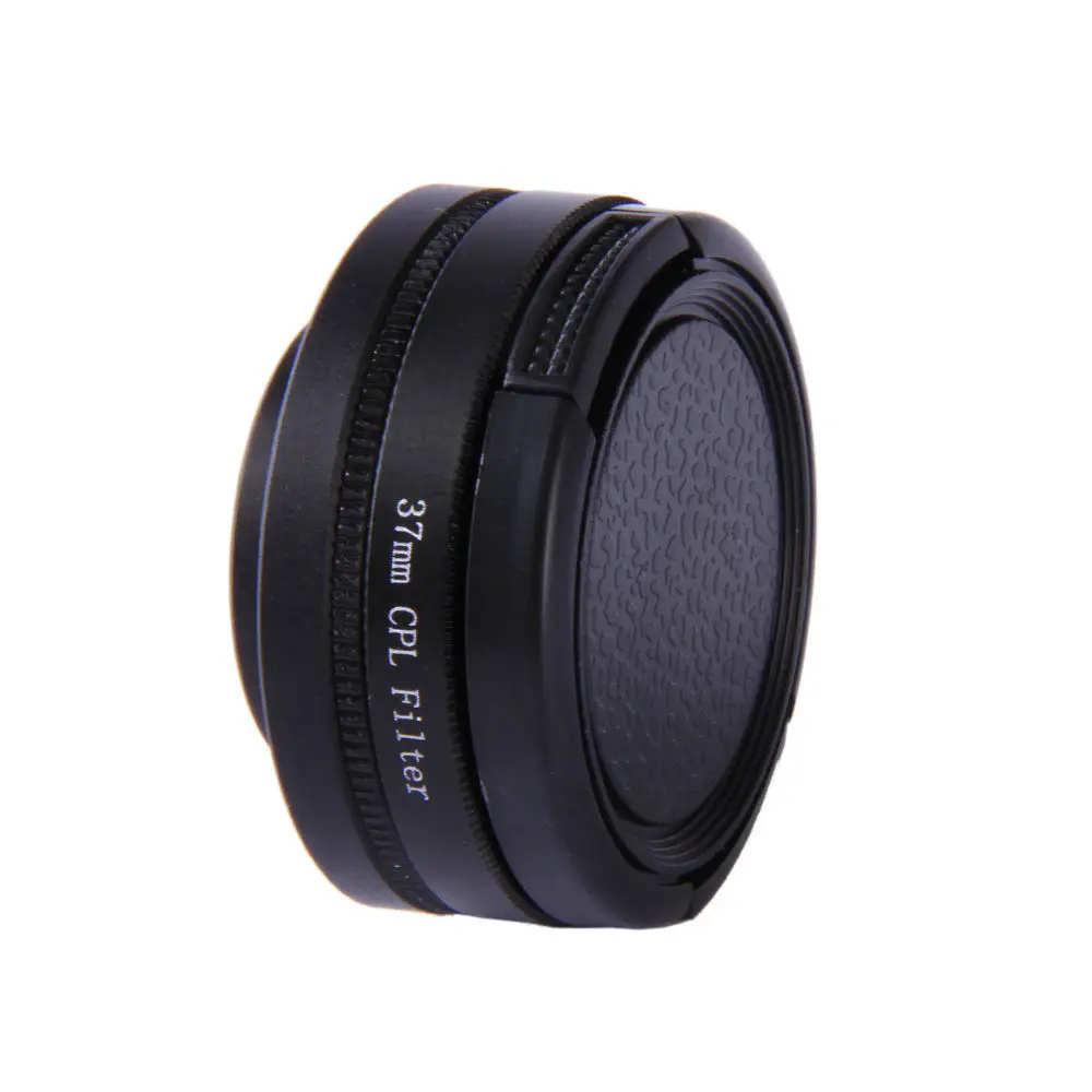 ORBMART-filtro Polarizador Circular CPL de 37mm, adaptador de lente UV, tapa protectora, cuerda para cámara Digital Gopro Hero HD 3