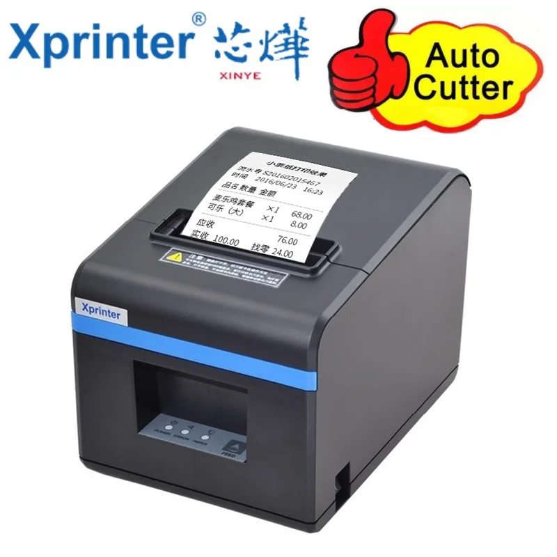 

80mm Thermal Printer Kitchen Restaurant Medical Ticket Printer With Auto Cutter USB and Ethernet Receip Printer