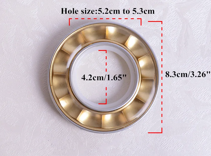 XWL 50Pcs Crystal Curtain Punch Ring Nano Circle Curtain Accessories DIY Silencer Mute Roman Rings Curtain Rods Eyelets Buckle