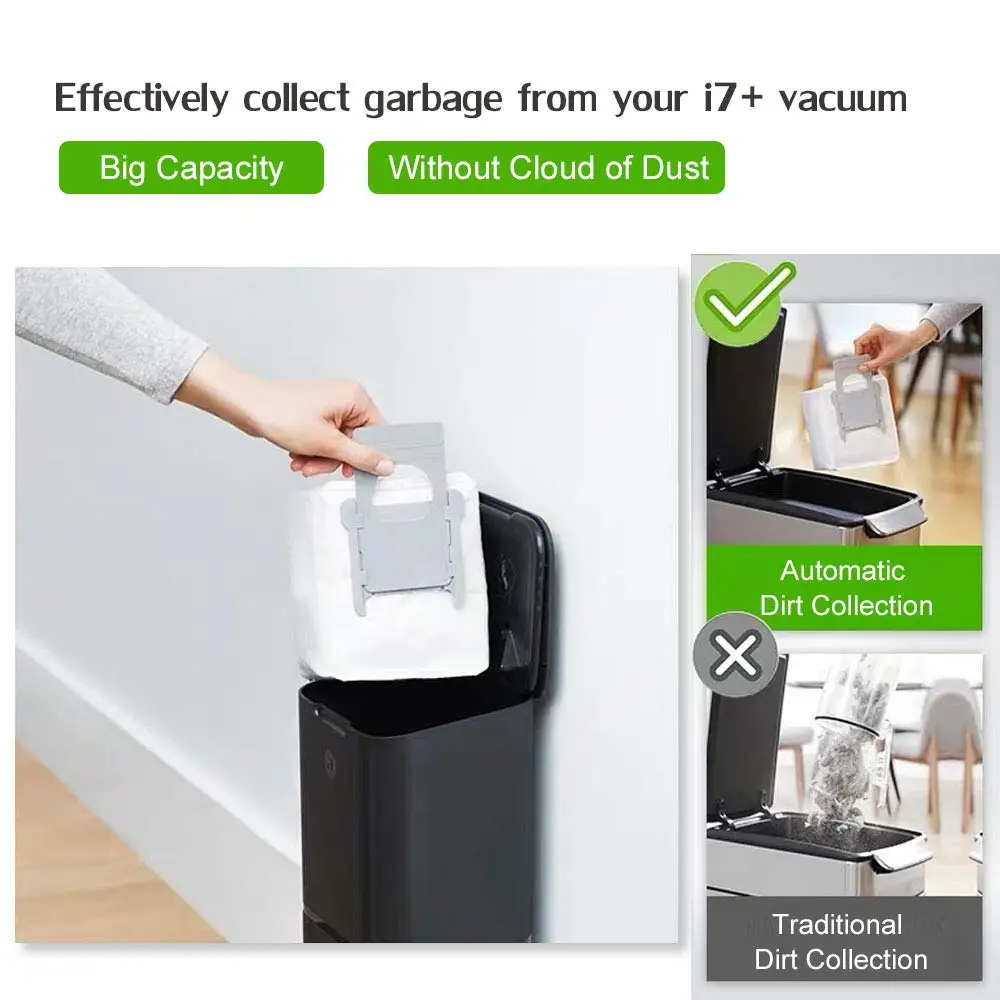 Für irobot Roomba i7 i7 + Plus E5 E6 Roboter Staubsauger Staubbeutel Filter Taschen Robotic Staubsauger Tasche zubehör
