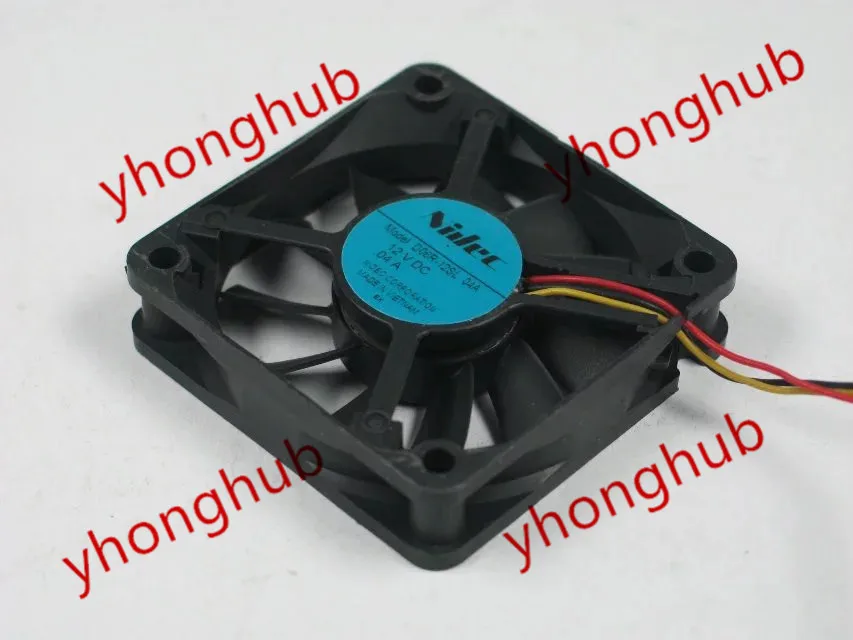 

Nidec D06R-12SL DC 12V 0.04A 60x60x15mm 3-Wire Server Cooling Fan