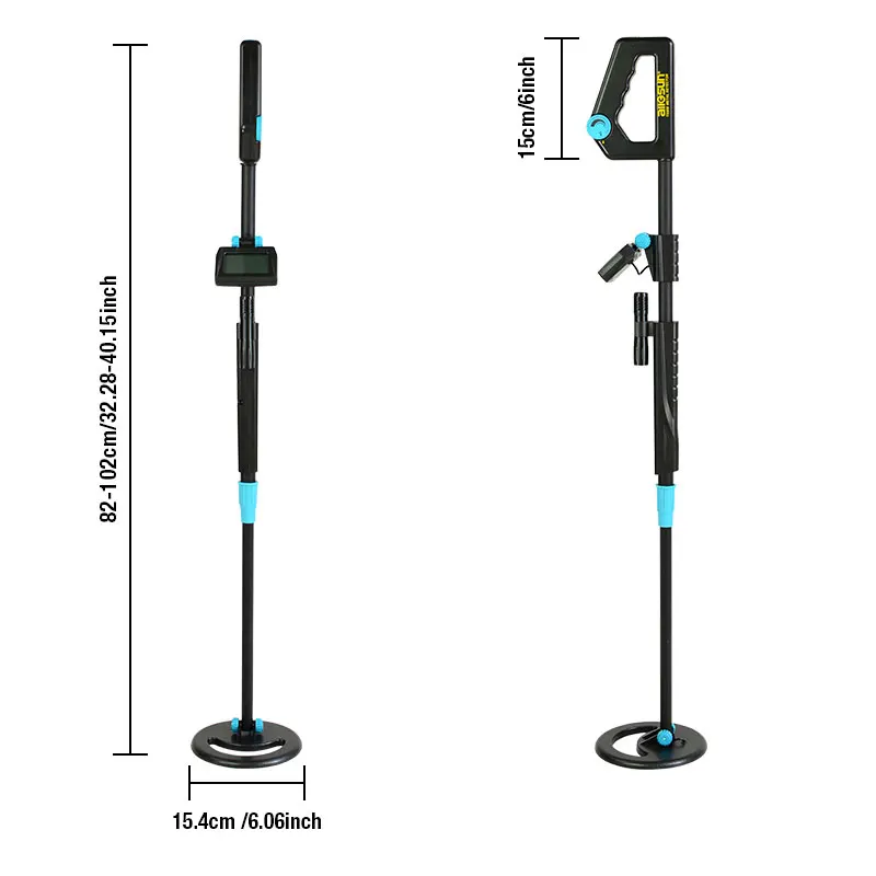 all-sun TS20B Waterproof Metal Detector Portable Adjustable Length for Kid Underground Gold Hunter Toy Children Beach Searching