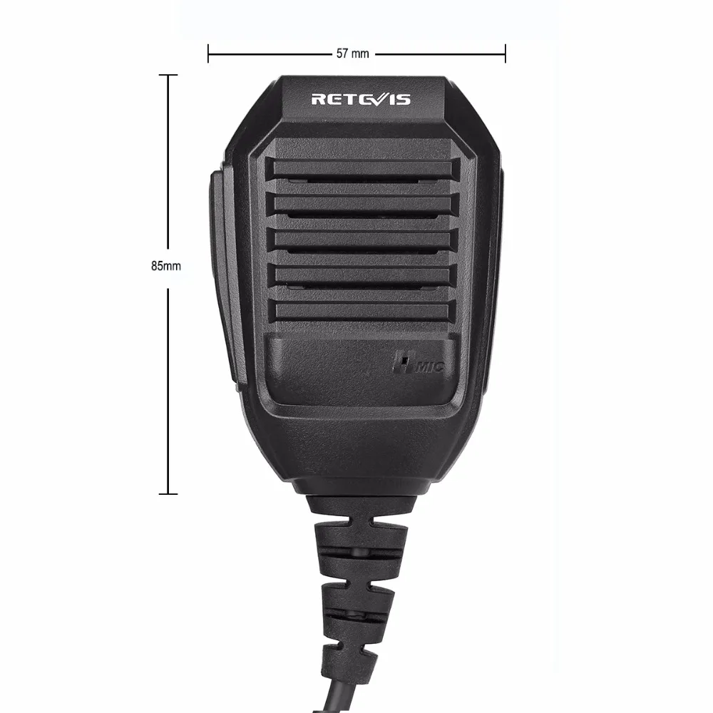 Retevis RS-113 Handy Speaker Microphone 2000D Kevlar Cable PTT For Kenwood Baofeng UV5R UV82 H777 RT22 RT3 RT5R Walkie Talkie