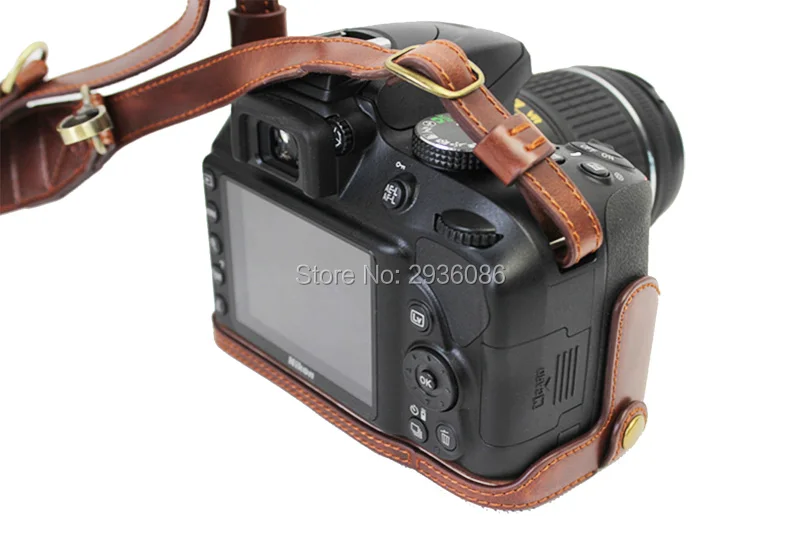 Imagem -03 - Capa para Câmera Nikon Porta-câmera Estilo Vintage D3200 D3100 D3300 com Mini Alça