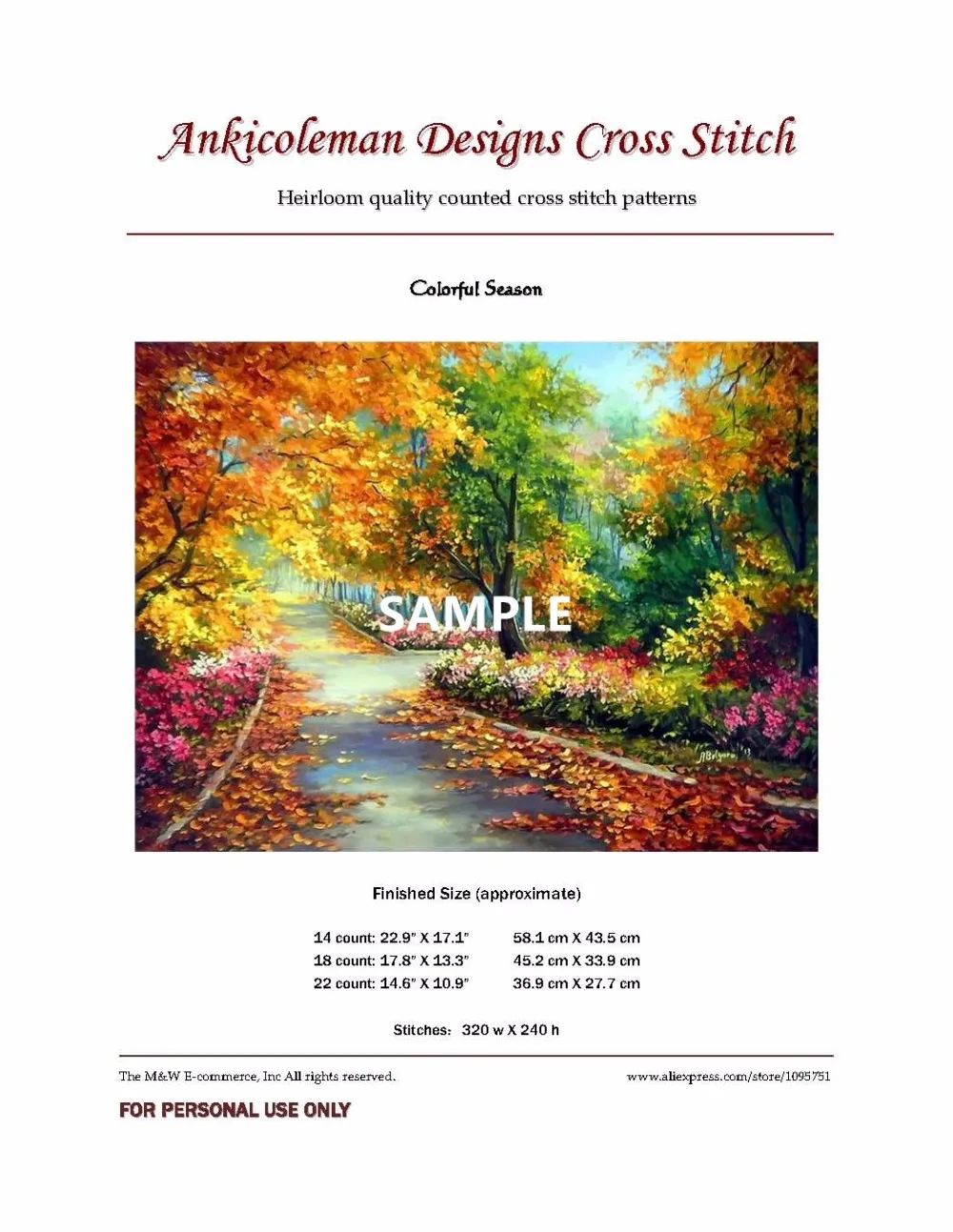 Needlework for embroidery DIY DMC High Quality - Counted Cross Stitch Kits 14 ct Oil painting - October