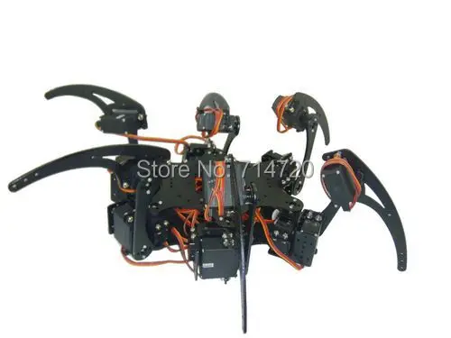 Hexapod robot hardware kit (no servos and electronics)