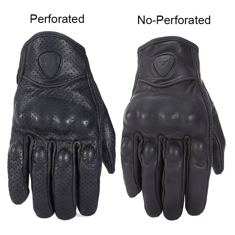 Nordson Retro Motorcycle Gloves Leather Winter Full Finger Waterproof For Men Women Motocross Gloves Protective Gears