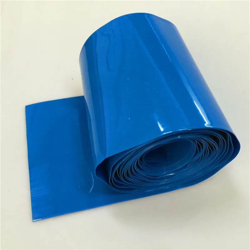 STARPAD For PVC 130MM flattened wide battery pack heat shrink tubing, battery encapsulated protective film blue, premium light