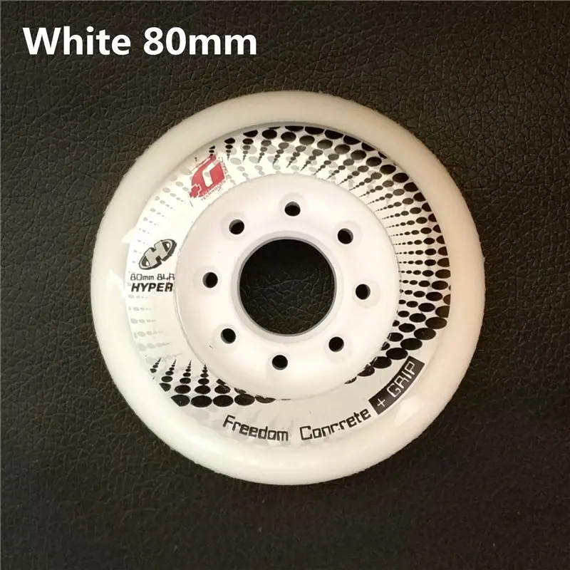 4 pcs/lot Hyper +G Inline Skates Wheel 84A + Grip Freedom Concrete Roller Skating Rodas for SEBA High HV HL IGOR KSJ WFSC Carbon