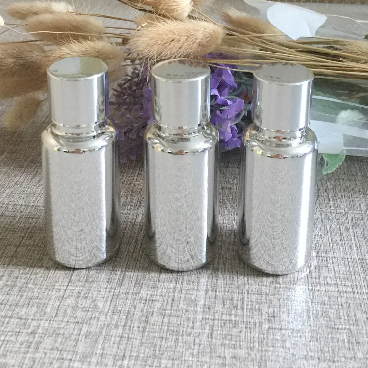 

50pieces/lot 15ml High temperature silver plated dropper bottle,dropper container,essentical oil bottle wholesale