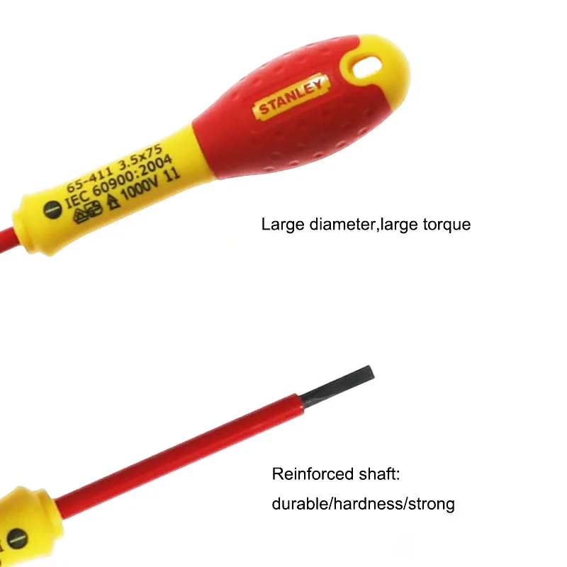 Stanley 1 piece profession grade 1000V voltage VDE insulated screwdriver high torque electrician screwdrivers FatMax