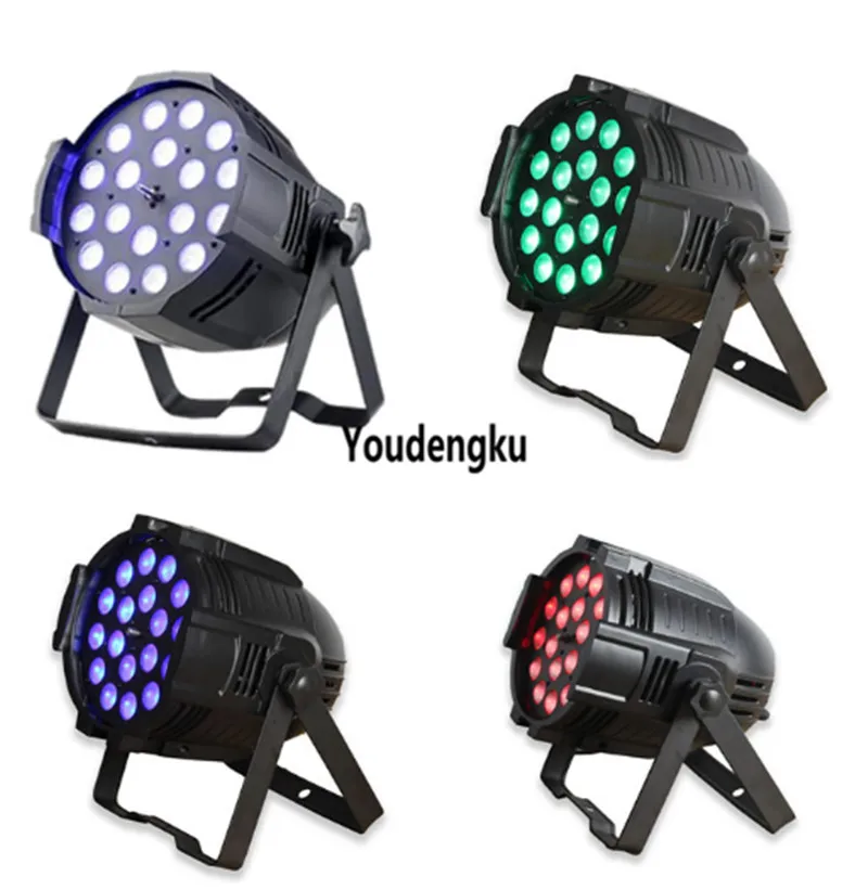 4 pieces cheap par led with zoom 18 * 10 watt rgbw 4 in1 led par light led zoom wash par lights