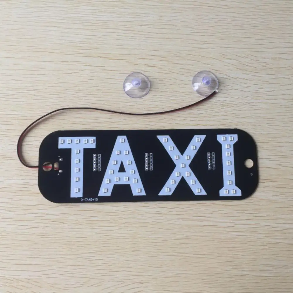 NEW Taxi Libre LED License Plate Car Signal Light Windscreen Cab Indicator Lamp