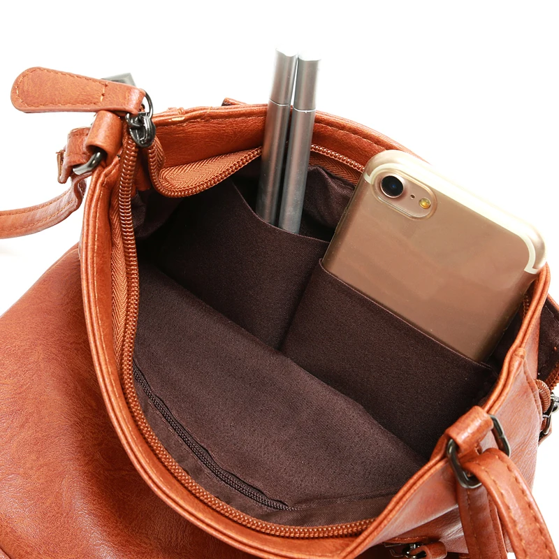 REPRCLA Vintage Umhängetaschen für Frauen Messenger Taschen Hohe Qualität Leder Handtasche Weibliche Schulter Tasche Bolsa Feminina – Detail 13