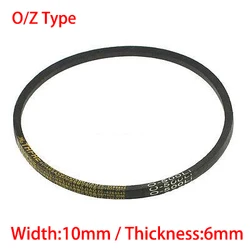Z/O Type 600 610 630 10mm Width 6mm Thickness Rubber Groove Cogged Machine Drive Transmission Band Wedge Rope Vee V Timing Belt