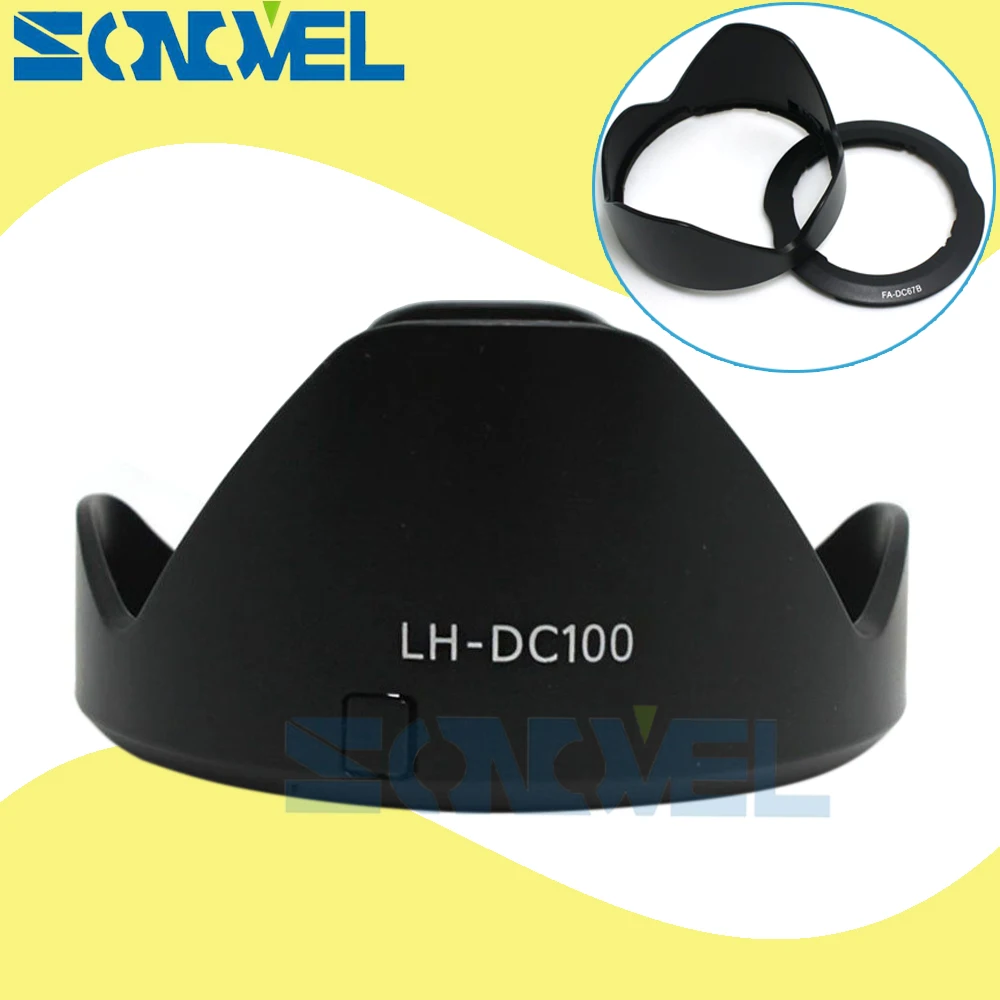 LH-DC100 Flower Lens Hood FA-DC67B 67mm Filter Adapter For Canon PowerShot G3X SX60HS SX50HS SX40HS SX30IS SX20IS SX530 SX520 HS