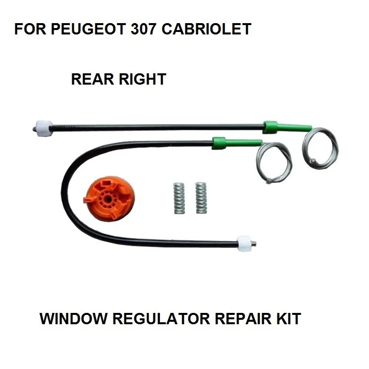 FOR PEUGEOT 307 CABRIOLET WINDOW REGULATOR REPAIR KIT REAR RIGHT 2003-2008