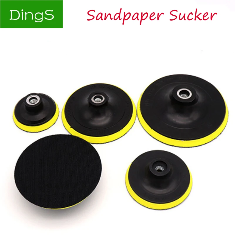 3' - 7' Inches Sandpaper Sucker Suction Cup Self-adhesive Polishing Disc / Drill Rod For Car Paint Care Polishing Pad T