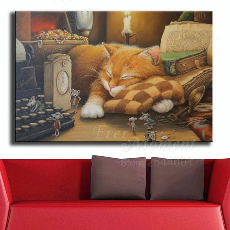 Ever Moment Diamond Painting Cat Animal 5D DIY Home Decorations Full Square Diamond Embroidery Mosaic Gift Cross Stitch ASF1242